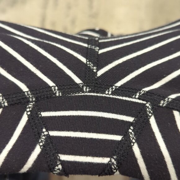 🦄Lululemon Wunder Under Pant Parallel Stripe Black White / Black - Picture 8 of 10